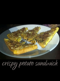 A picture of Crispy potato sandwich.