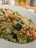 Cous cous integrale con verdure cotte al vapore
