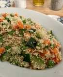 Cous cous integrale con verdure cotte al vapore