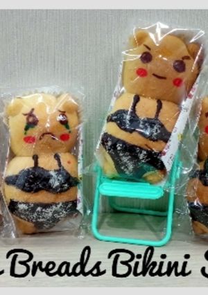 Foto resep Roti Manis Karakter (Teddy Bear Breads Bikini)