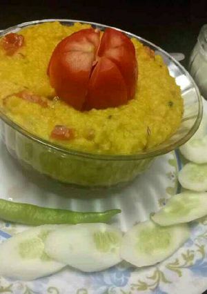A picture of Dal khichda.