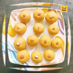 रवा बेसन लाडू (rava besan ladoo recipe in marathi) রেসিপির প্রধান ছবি