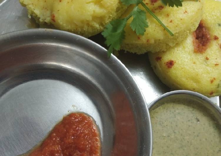 Gujarati special khata dhokla