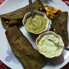 A picture of Green fusion Dosa.