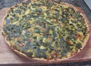 Una foto de Tarta de puerro fácil