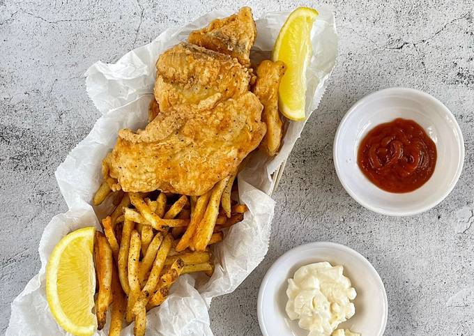 STEP-BY-STEP GUIDE!  How to Make Fish and Chips (Ikan goreng tepung)