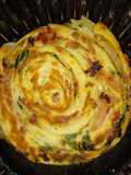 Rollo relleno con perejil y jamón