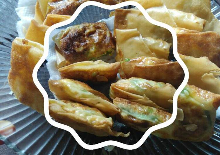 Martabak sayur kulit pangsit