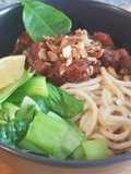 Mie Ayam (Indonesische Hühnernudeln) mit Pak Choy