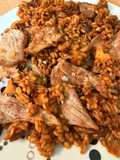 Arroz seco con secreto de cerdo