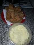 Filete en milanesas con puré