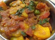 A picture of gajar aloo ki sabji