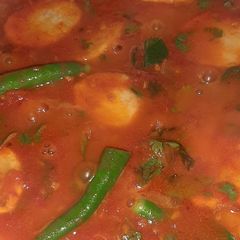 A picture of Simple Aloo tamatar curry.