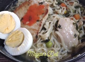 Una foto de Sopa ramen saludable #lluviaysol