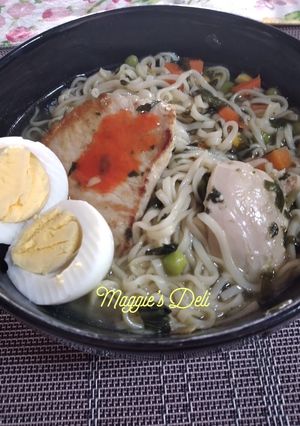 Una foto de Sopa ramen saludable #lluviaysol