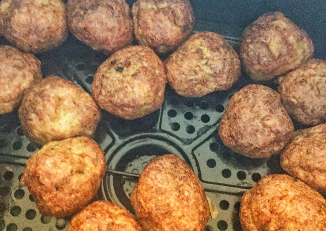 Albóndigas de pollo en air fryer