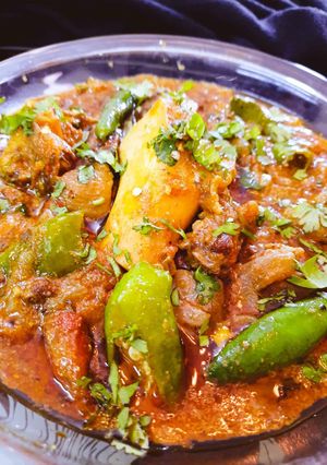 A picture of Mutton Karahi.
