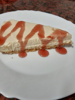 Una foto de Cheesecake de chocolate blanco