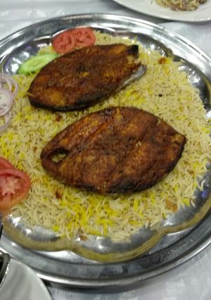 A picture of Fish Mandi #cookpadapp #ricecontest.