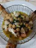 Garbanzos, sepia y langostinos 😋😋😋😋