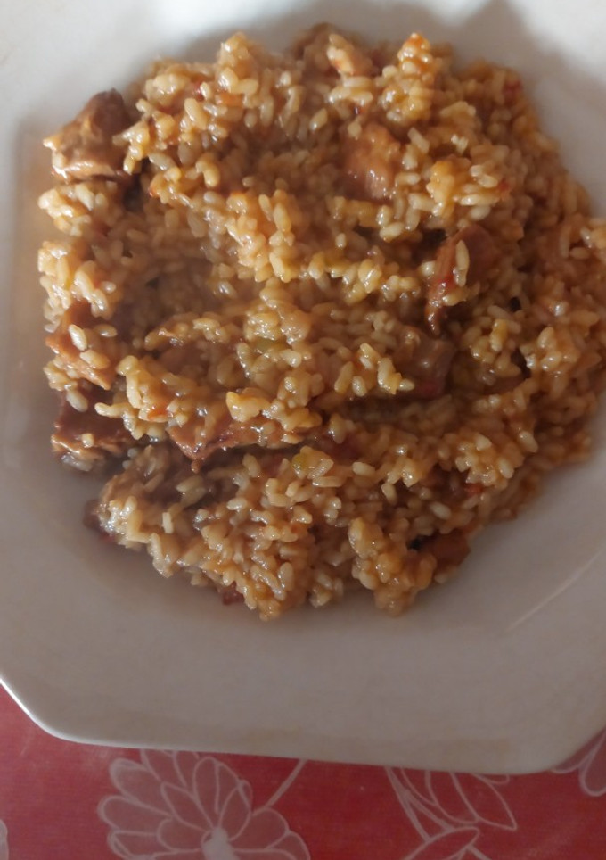 Una foto de Arroz meloso con secreto e ingrediente secreto