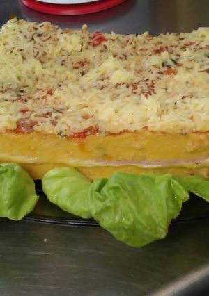 Una foto de Polenta rellena riquísima