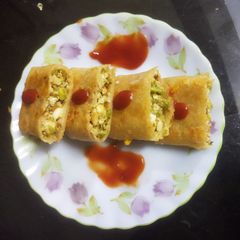A picture of Spicy Walnut Paneer Roll.