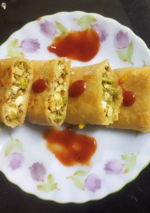 A picture of Spicy Walnut Paneer Roll.