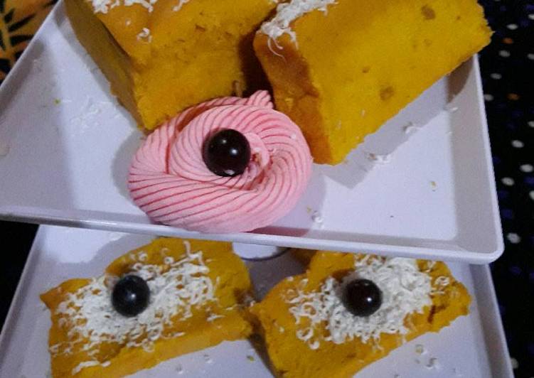 Pumpkin cake / bolu labu / cake Labu kukus