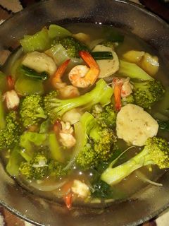 Foto resep Sup brokoli udang