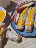 18/07📅🌭Panchos Rellenos Envueltos Con Sésamo🌭