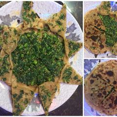 A picture of Stuffed methi parantha.