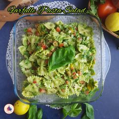 Farfalle Pasta Salad A picture of Farfalle Pasta Salad.