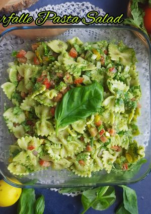 A picture of Farfalle Pasta Salad.