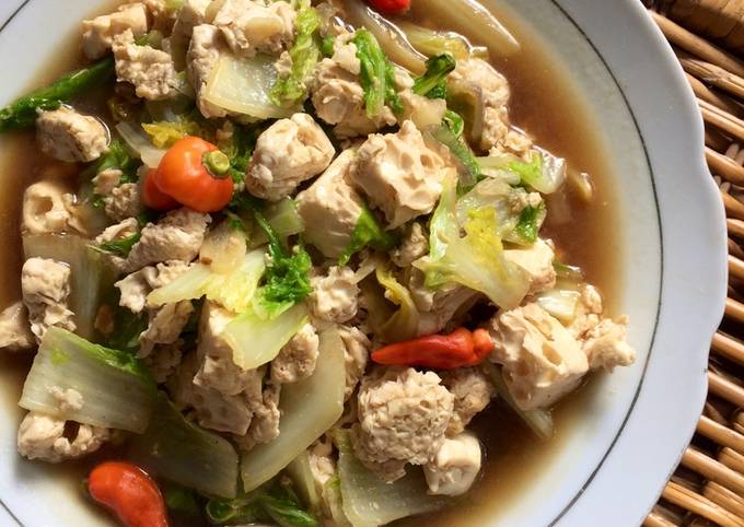 Cara Membuat Tumis Sawi Putih dan Putih Telur 🥬 Yang Enak