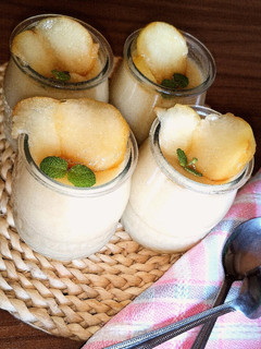 Una foto de Mousse - gelatina de paraguayo