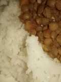 Coconut rice and kamande(lentils)