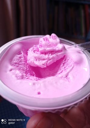 Foto resep Es krim buah naga lembut