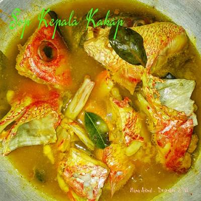 Resep Sop Kepala Kakap Oleh Mama Akmal Cookpad