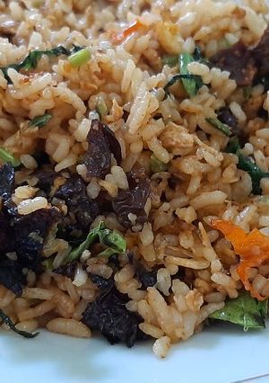 Foto resep Nasi goreng jamur pedas