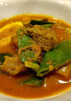A picture of Indian Lamb curry.