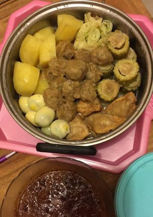 Foto resep Siomay ikan kembung bumbu kacang