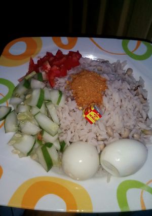 A picture of Rice and beans (garau garau).