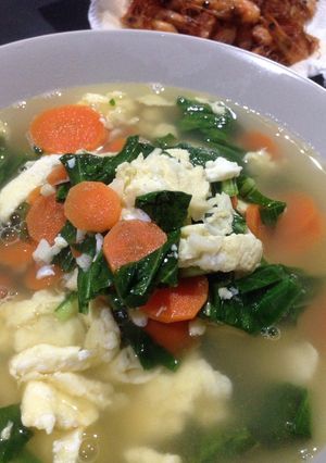 Foto resep Sup sawi wortel segar dan murah