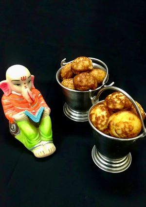 A picture of Sweet Paniyaram / Appe with Idli Dosa Batter.