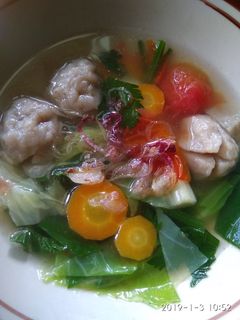 Foto resep Sayur bening bakso ayam