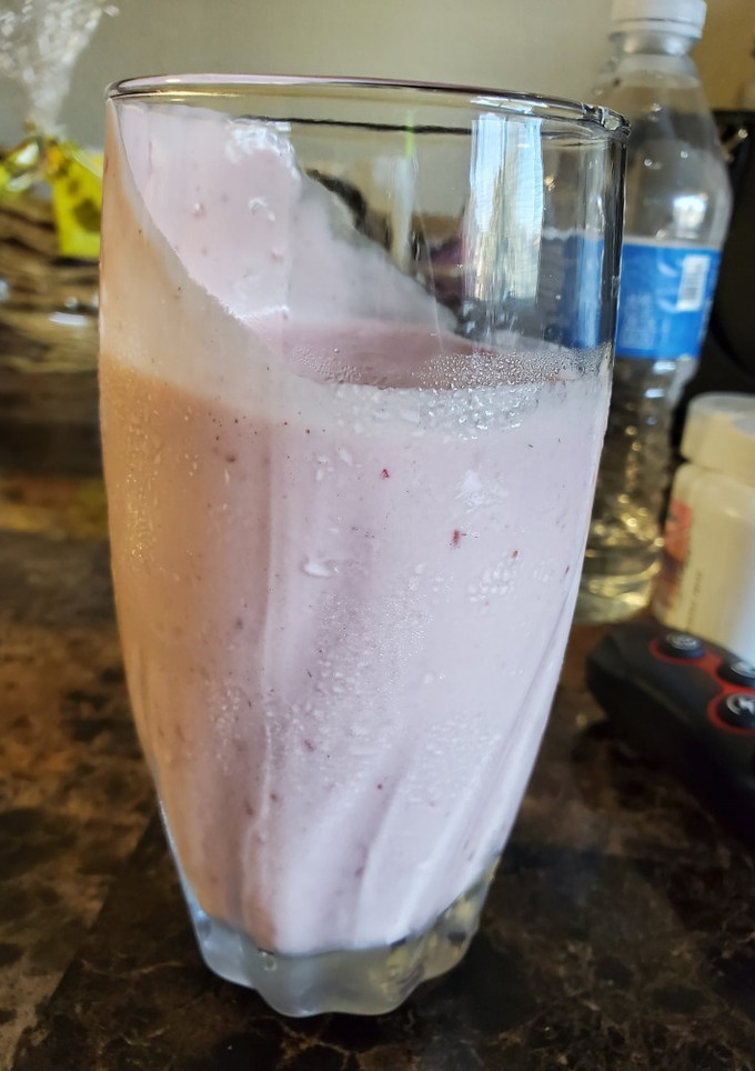 Una foto de Smoothie de frambuesa