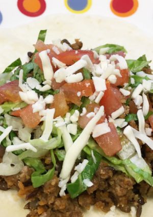 A picture of Healthy Tasty Beef & Lentils Taco Meat.
