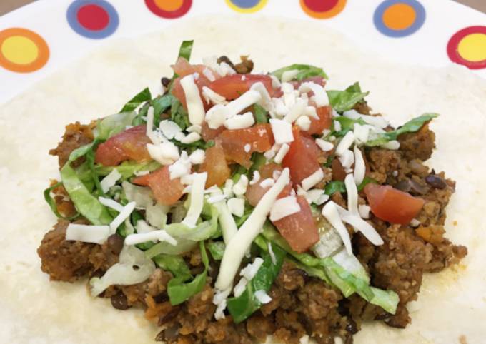 Healthy Tasty Beef & Lentils Taco Meat