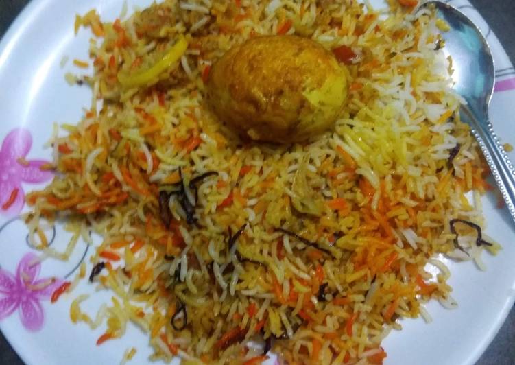 Spicy egg pulao